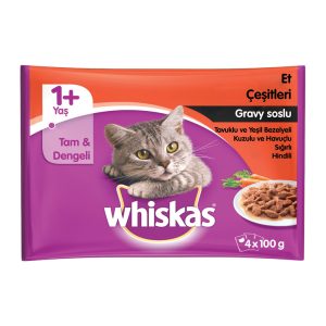 Whiskas Pouch Güveç Seçenekli 4’Lü Paket