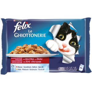 Felix Sığır Etli Ve Tavuklu Tam Yaş Kedi Maması 4X100 G