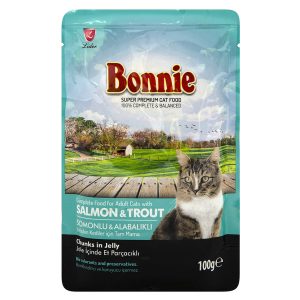 Bonnie Kedi Somonlu & Alabalıklı Pouch Konsv. 100 G