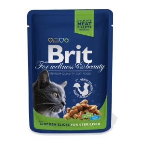 Brit Tavuk Dilimli Kısırlaştırılmış Kedi Pounch 100 G