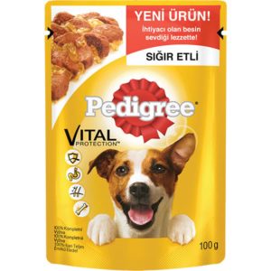 Pedigree Yavru Köpekler Biftekli Pirinçli 100 G