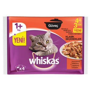 Whiskas Güveç 4’Lü Paket Et Seçenekleri