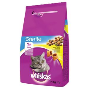 Whiskas Tavuklu Kısır Kedi Maması 1.4 Kg